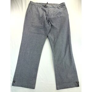 Ted Baker Men's Dress Pants 38 Gray Tailored Slim Fit Cotton Blend 40R